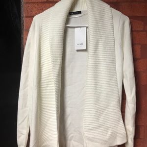 Off white shawl cardigan